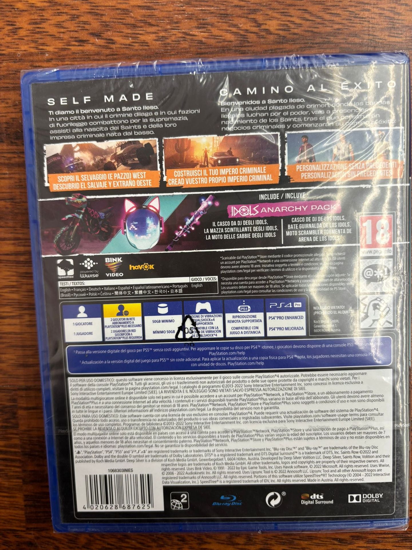 Saints Row Day-One Edition PS4/PS5 IT/ES Saints Row Day-One Edition PS4/PS5 IT/ES